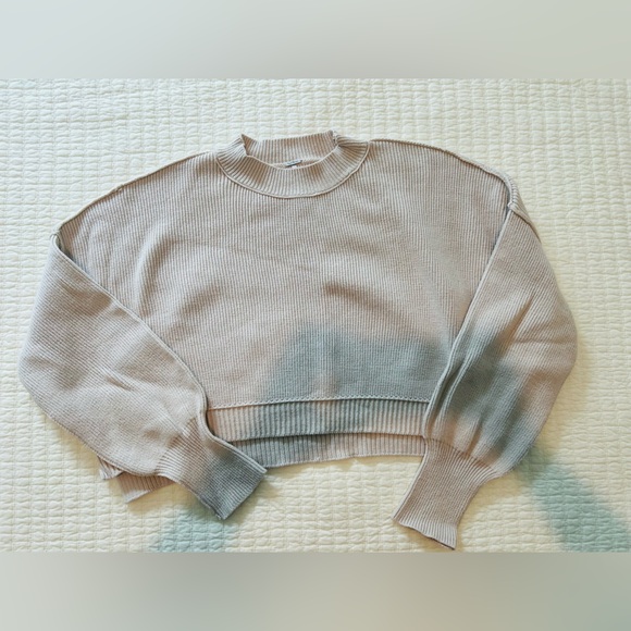 Free People Easy Street Crop Pullover, size M, Color: Pearl - Picture 1 of 1